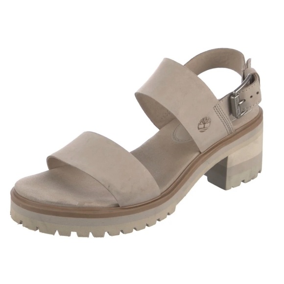 Timberland Women's Cream Suede Slingback Sandals - Picture 1 of 10